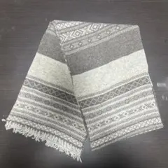 新品未使用　マフラー　杢グレー✖︎濃グレー