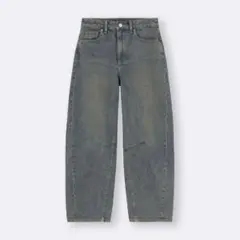 [Sサイズ][丈短め68cm]バレルレッグジーンズ