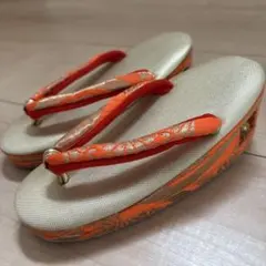 七五三 草履 金 ゴールド オレンジ