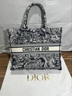CHRISTIAN DIOR トートバッグ ネイビー/ホワイトのサムネイル
