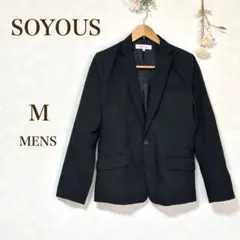 ソユーズ　ジャケット　メンズ　テーラードジ　黒　内ポケット付き　SOYOUSのサムネイル