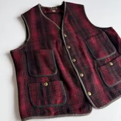 40s50s Woolrich ウールリッチ ブラウンズビーチ型ウールベストのサムネイル
