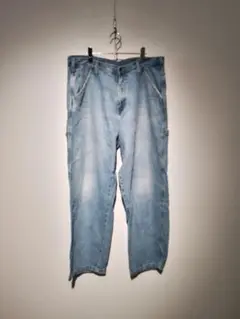 38✕30　ゆるだぼ　デニム　ペインターバンツ