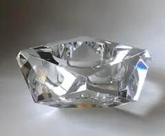 ビンテージ Hoya crystal ガラス アシュトレイ 灰皿のサムネイル