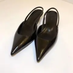 (未使用級)アルアバイル パンプス 23.5cm 黒のサムネイル