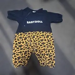BABYDOLL レオパード柄ロンパース