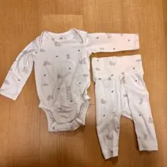H&M ベビー　長袖ロンパース　上下セット