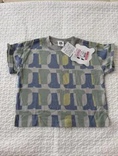 mid mile 総柄Tシャツ 中緑 90cm 新品