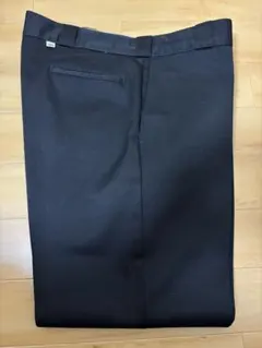 USA製 80's Dickies 38×29 ブラック ワークパンツ　チビタグ