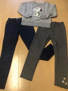 ⭐️スヌーピートレーナー&パンツ2枚セット130⭐️即購入OK