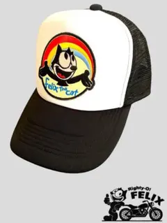 フェリックス メッシュキャップ レインボー ブラック×ホワイト 新品未使用品