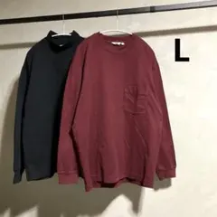 ユニクロ U カットソー L ２枚セット メンズ 単品販売不可