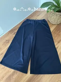 ❁春　ネイビーガウチョパンツL ❁