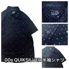 Quiksilver 総柄 半袖シャツ ブラック XL相当 クイックシルバーのサムネイル
