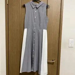 M I I A ノースリーブシャツワンピース Fサイズ