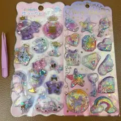 ウォーターインシール2枚セット✨ピンセット付き