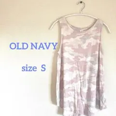 美品 OLD NAVY ピンク系迷彩 タンクトップ 【S】