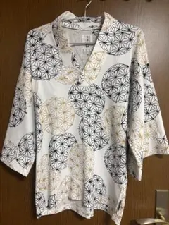 SOU SOU メンズL 高島縮　風幾靡（ふうび） 上/麻てまりのサムネイル