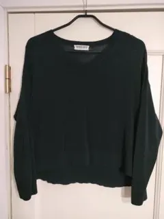 美品✦GEORGES RECHジョルジュレッシュ VネックプルオーバーMブラックのサムネイル