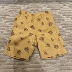 ベビー キッズ ハーフパンツ ハンバーガー柄 95
