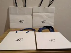 4℃ ショップ袋 4枚セット (中古)のサムネイル