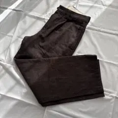 ユニクロC タックストレートパンツデニム ブラウン 79cm