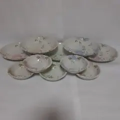 未使用 宇野千代 「花おとめ 料理揃」食器セット 洋食器 皿5個 小鉢5個