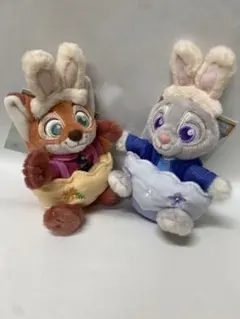 上海ディズニー 2026 イースター ズートピア ぬいぐるみキーチェーン