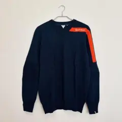 TaylorMade ネイビー Vネックセーター 薄手ニット ゴルフ メンズ M