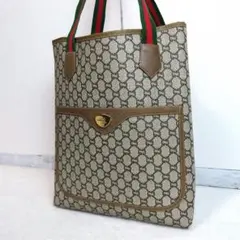 ✨極美品✨GUCCI　トートバッグGGPLUS シェリーライン　オールドグッチ