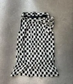 MARY QUANT LONDON ノースリーブ ボウタイ　総柄　美品　日本製のサムネイル