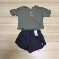 NAGINOランニングアジャスタブル半袖シャツ＆アジャスタブル4インチショーツ