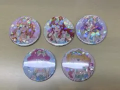 アイカツスターズ！ ホログラム缶バッジ 5個セット キラ仕様 ポップアップ
