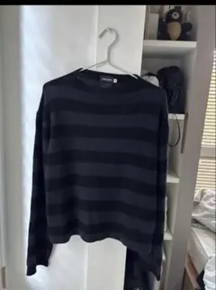 Giorgio Armani カシミヤ ストライプセーター 46のサムネイル