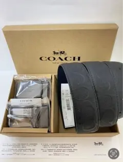 COACH コーチ　メンズベルトギフト箱付き