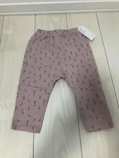 アプレ　花柄　ズボン　ピンク