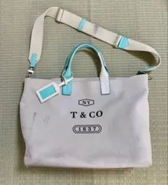 ■希少■TIFFANY ＆COティファニーウィークエンドトート 2 WAYのサムネイル