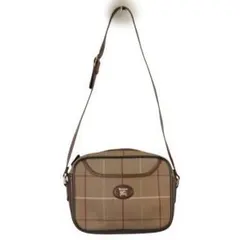 Burberry バーバリー　ノバチェック ショルダーバッグ　ホースロゴ　90s