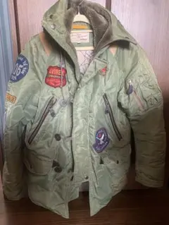 AVIREX ミリタリージャケット M オリーブグリーン