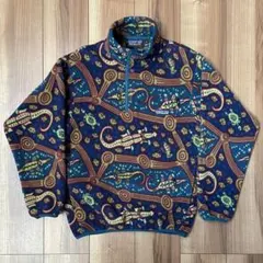 ヴィンテージ パタゴニア シンチラスナップT ワニ柄 総柄 USA 90S