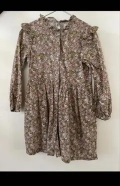 bonton花柄長袖ワンピース