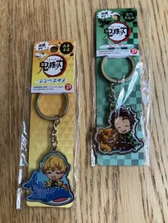 鬼滅の刃(ご当地キーホルダー)沖縄：善逸ジンベイザメ、炭治郎シーサーの2つセット