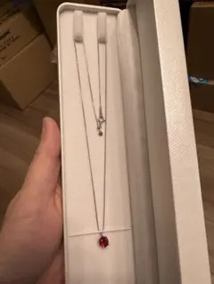 ルビー 1カラット ネックレス ホワイトゴールド 18k 鑑別書 - メルカリ