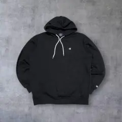 チャンピオン スウェット パーカー シンプルロゴプリント プルオーバー黒XL