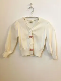 petit main 白カーディガン110