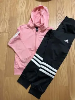 adidas ジャージセット ピンク/ブラック