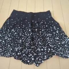 Zara basic の星柄　ミニキュロット　ショートパンツのサムネイル