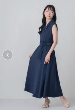 MISCH MASCH　テーラードカラーフレアワンピース