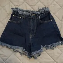 OLIVE des OLIVE デニムショートパンツ フリンジ Mのサムネイル