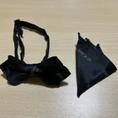 COMME CA ISM 蝶ネクタイ ポケットチーフ セット